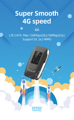 4 van LEIDENE de Router indictionwifi 4G LTE MiFi met 3000mAh-Batterij