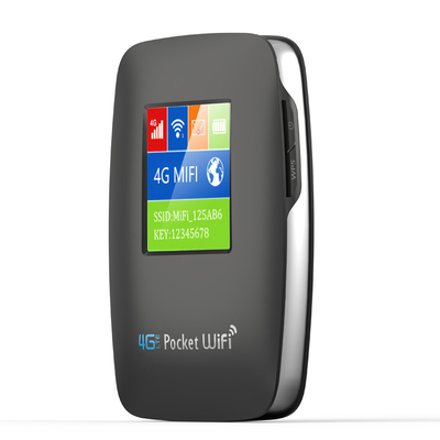 3000mAh Hotspot Mobiele 4G van zakwifi Router met Geopende het Schermzwarte