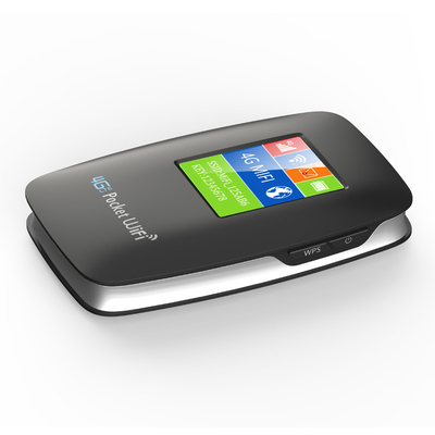 3000mAh Hotspot Mobiele 4G van zakwifi Router met Geopende het Schermzwarte
