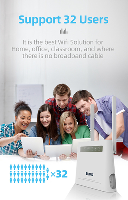 Geopende 4G-Huisrouter met SIM Card Slot Indoor-CPE Mobiele Hotspot