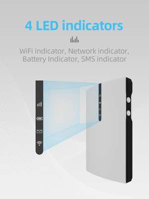 Hoge snelheids150mbps Mobiele Hotspot 4G Lte Router voor Reis2100mah Batterij