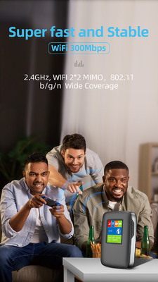 Hotspot van de Routerwifi van 3000mAh 4G LTE Draadloze MiFi met LCD het Scherm Internationale Band